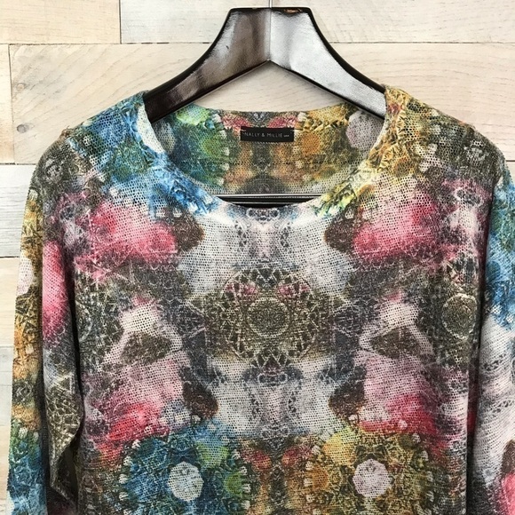 Nally & Milly Multicolor Printed Top Shirt Large - Picture 2 of 5